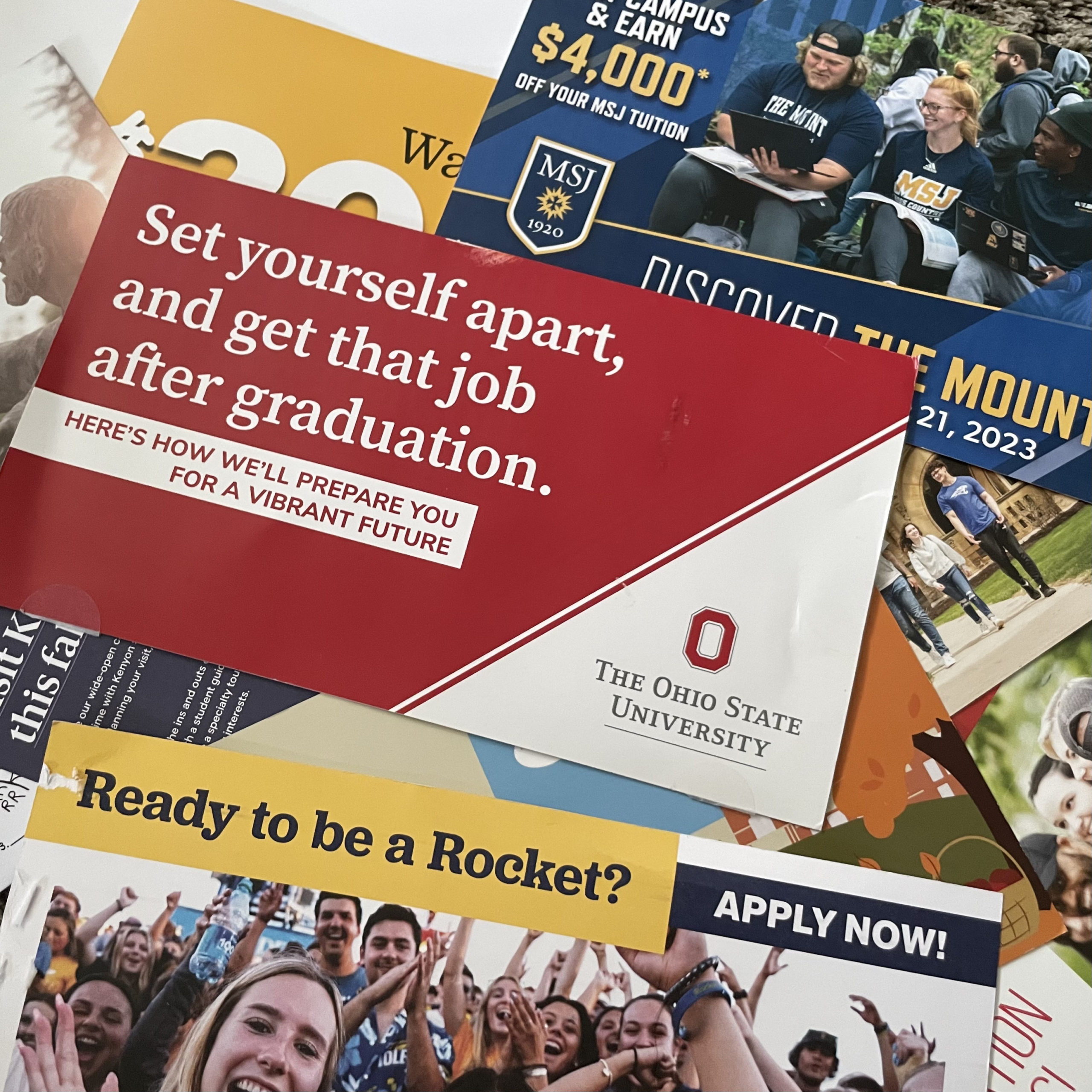 Spread of college mail