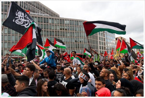 Massive protest against Israel attack to Gaza in Berlin.
Full gallery: http://www.montecruzfoto.org/12-07-2014-Free-Palestine-demo-Gaza-Berlin